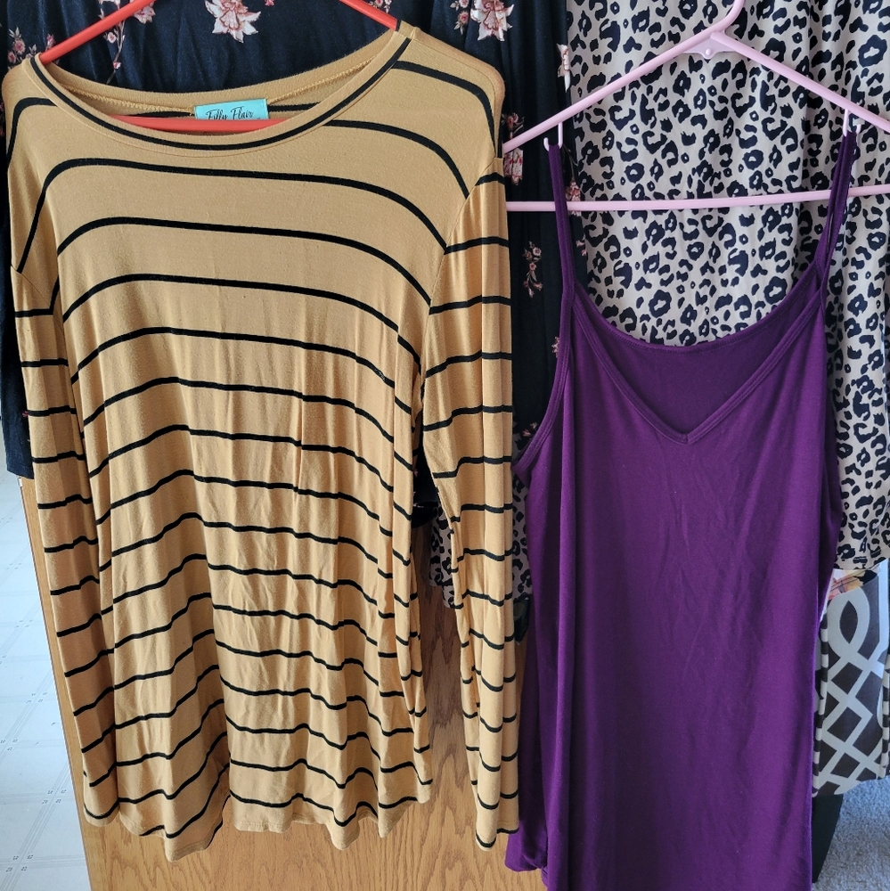 Gold and Black Striped Top